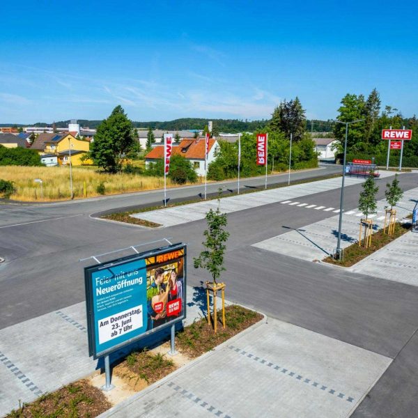 Michelau: Fläche Parkplatz Neubau REWE
