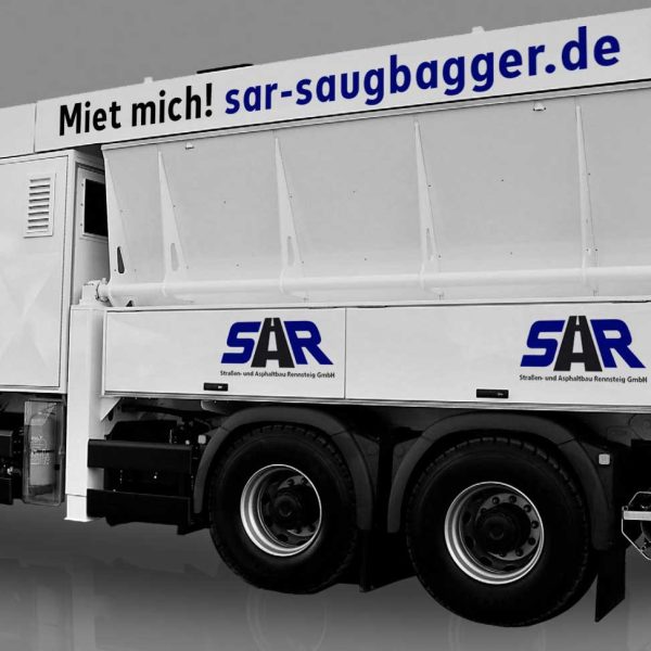 Saugbagger mieten bei Straßen- und Asphaltbau Rennsteig
